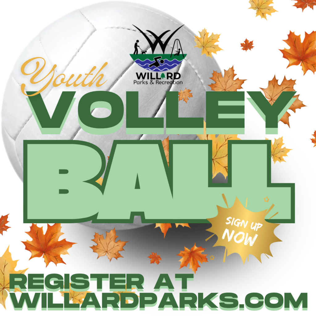 volleyball registration is open at willard parks