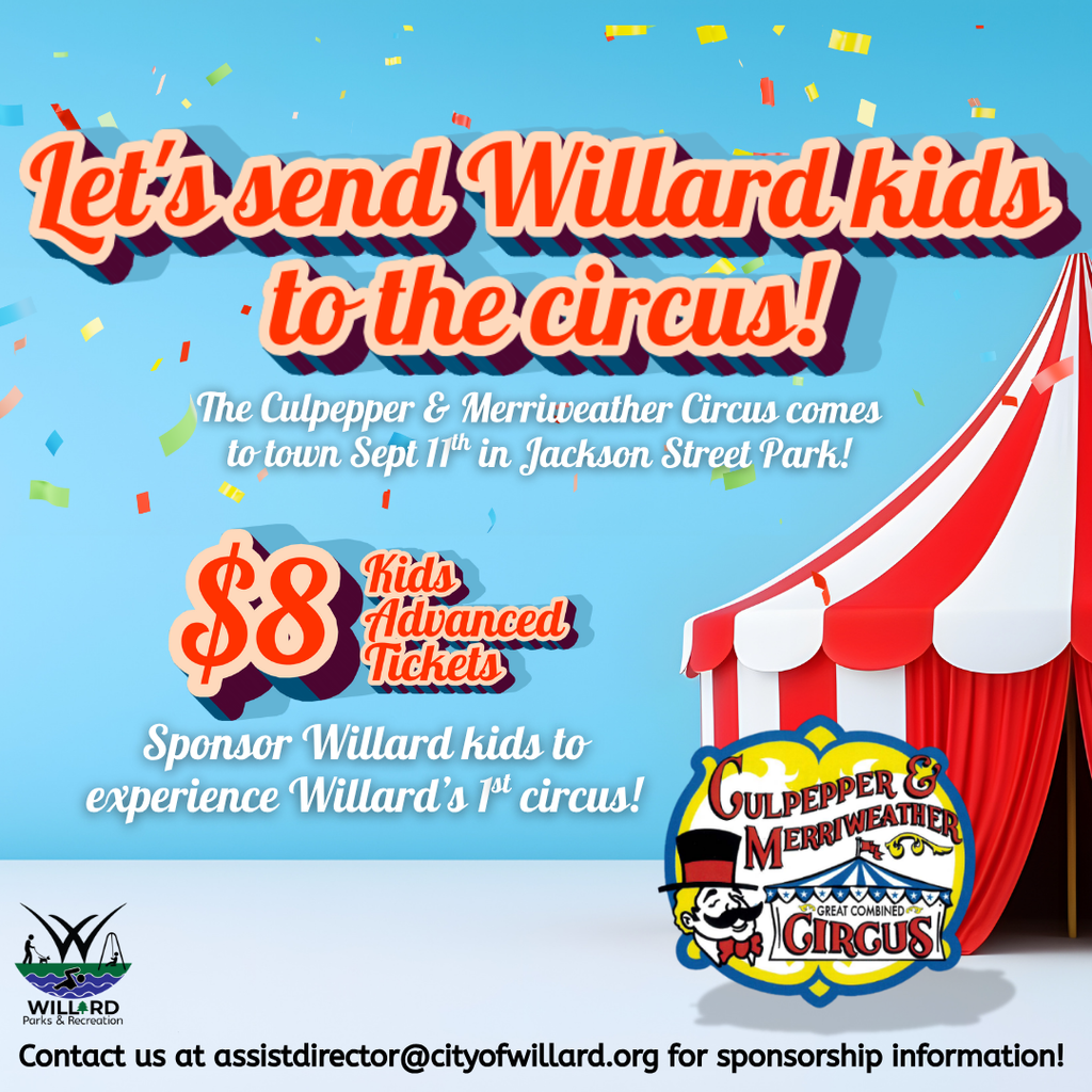 sponsor tickets for area kids to attend the circus on sept 11