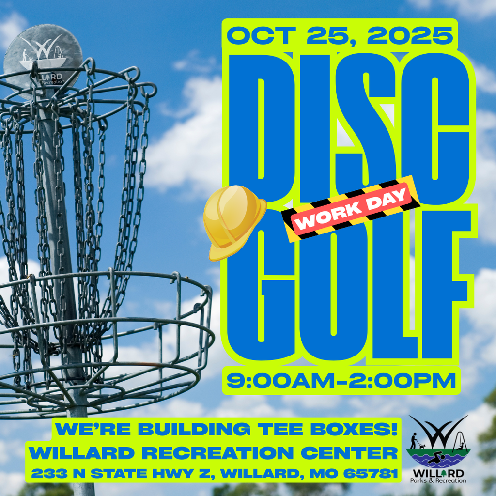 disc golf work day oct 25