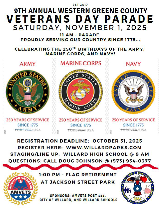 veterans day parade November 1st
