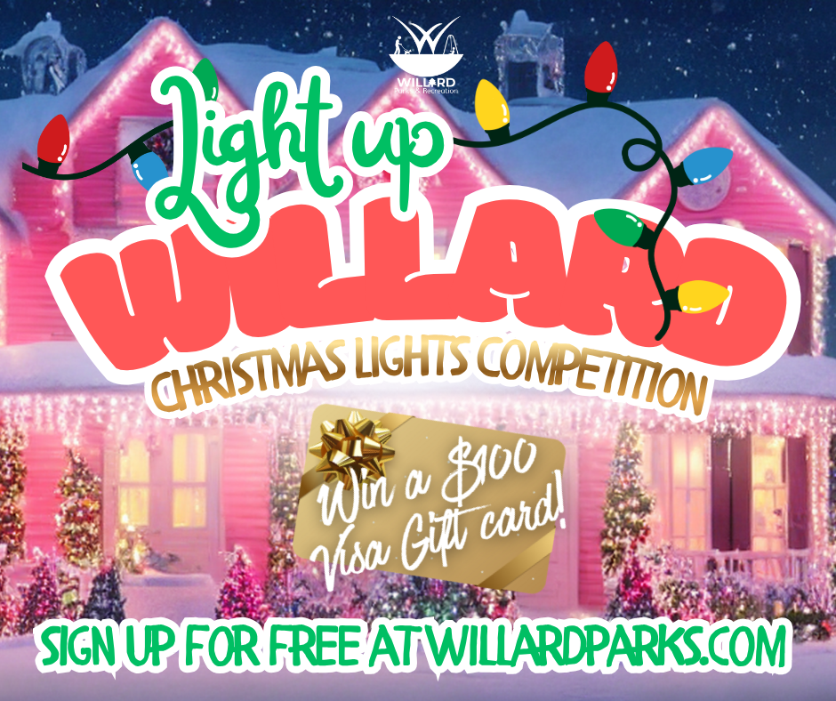 Sign up for Light Up Willard and be entered to win a $100 Visa Gift Card