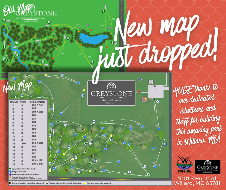 new disc golf course map