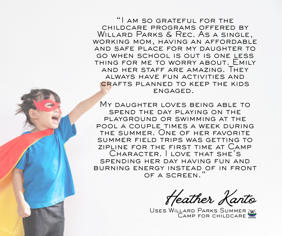 Letter of Appreciation for Parks from a Community Member 