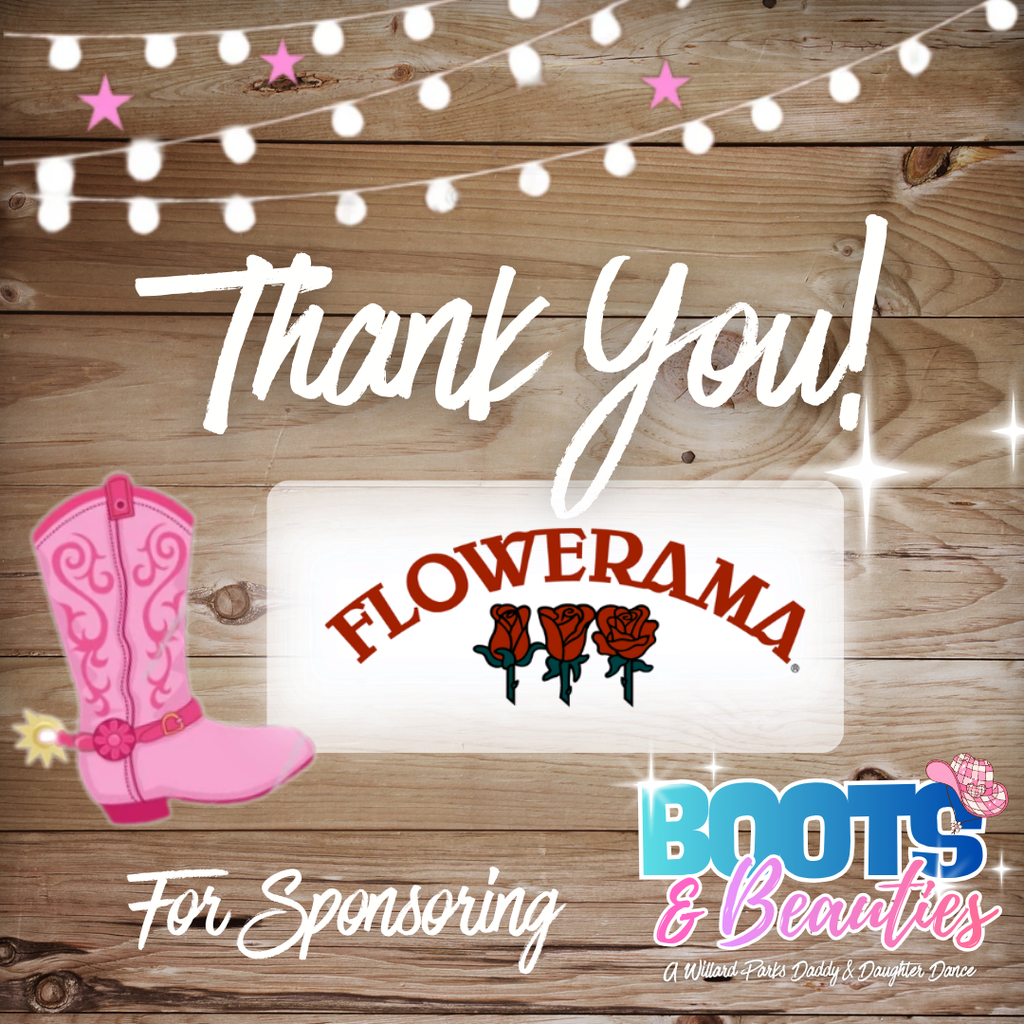 Daddy & Daughter Dance Sponsorship Thank You Flowerama