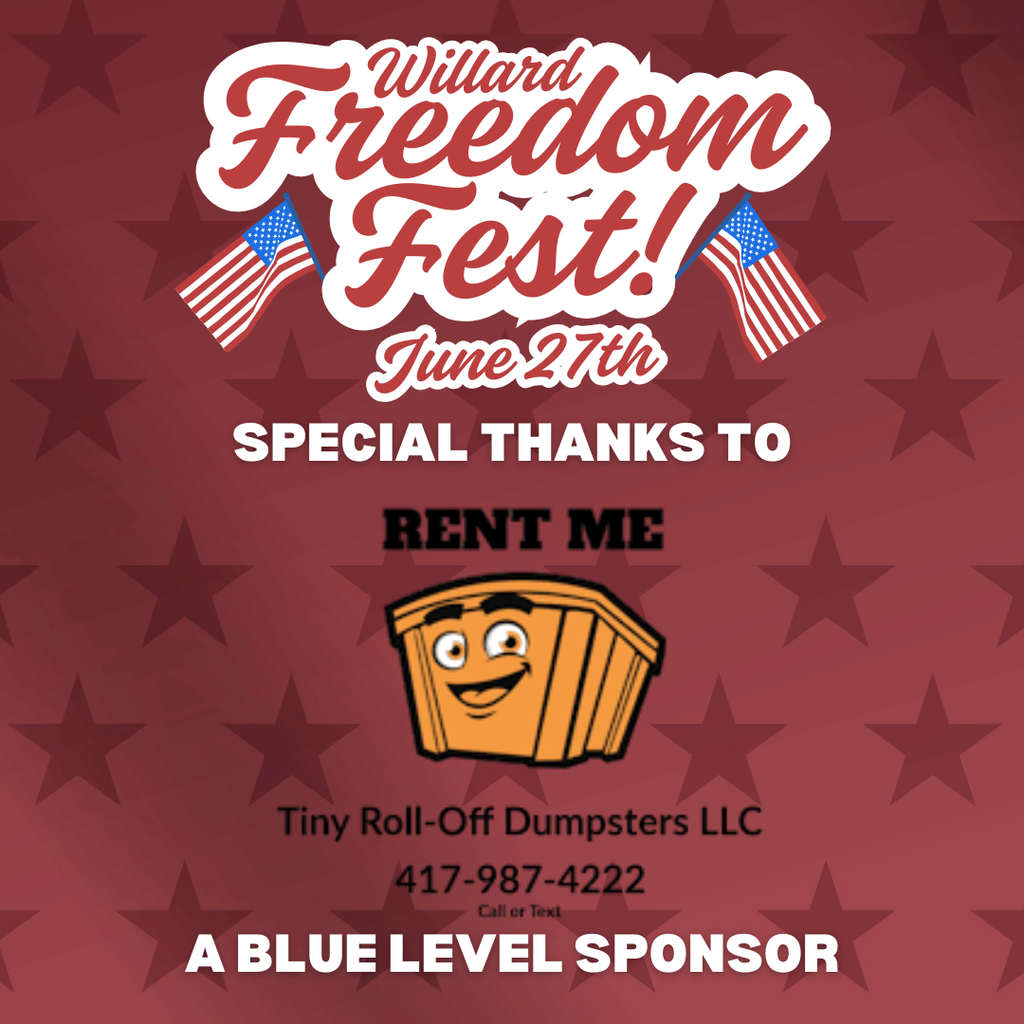 Thank you Tiny Roll-Off Dumpsters for sponsoring Freedom Fest!