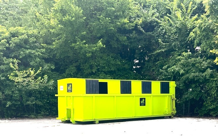 Delivered GFL recycle bin