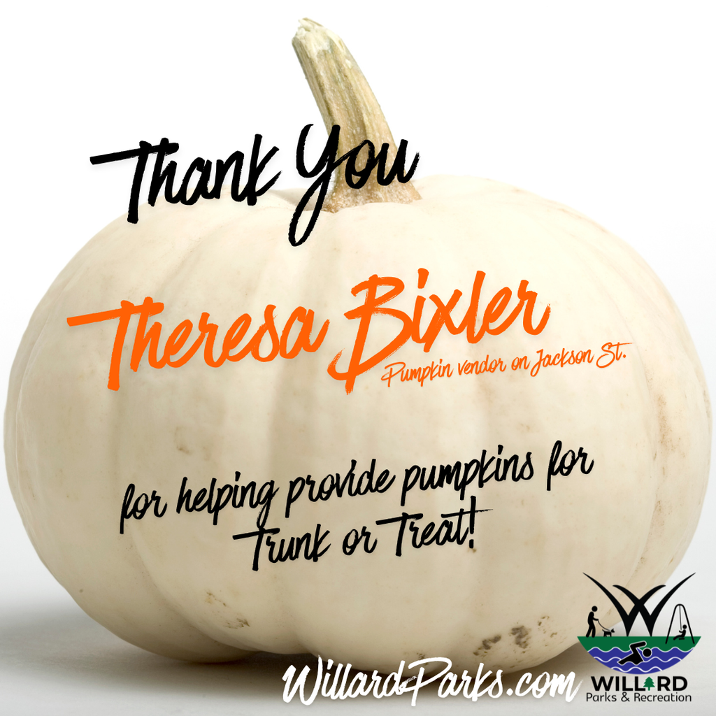 Thank you Theresa Bixler for the pumpkin donations