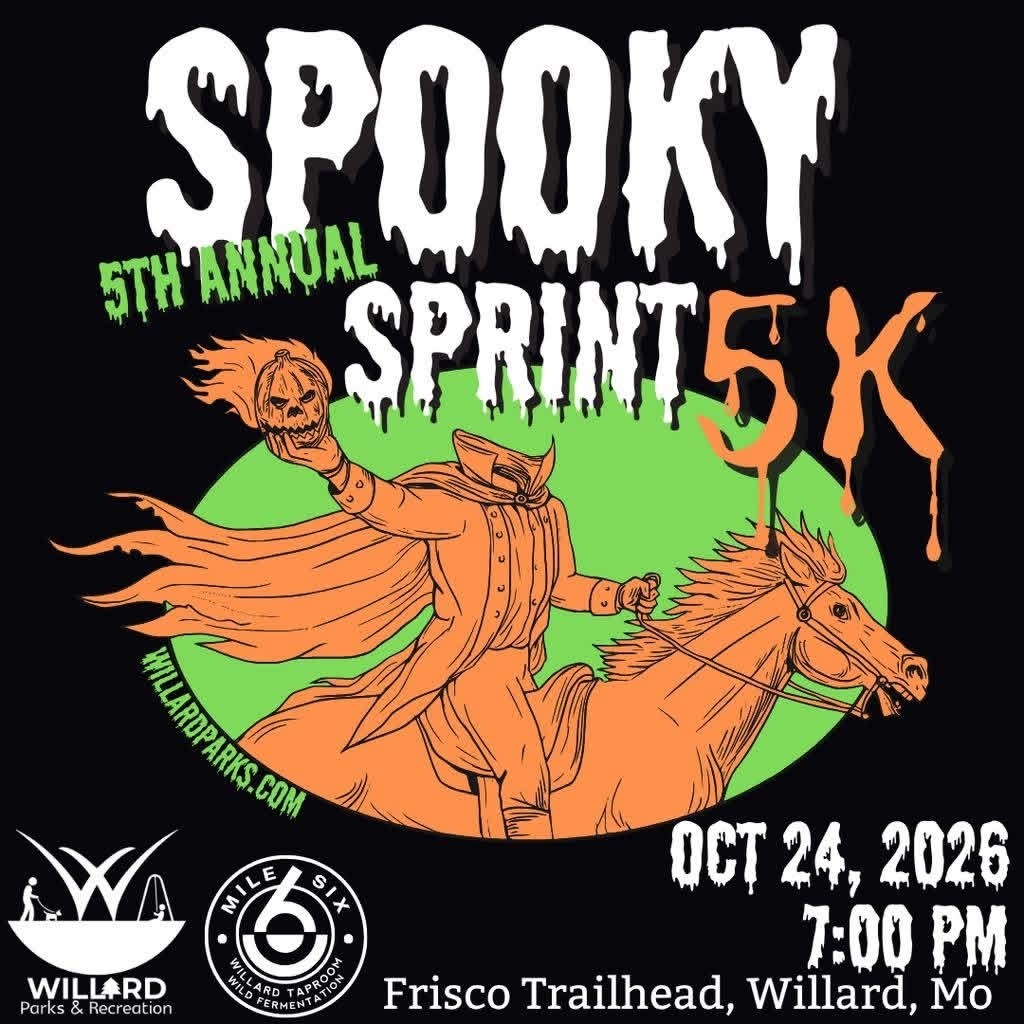 Spooky Sprint 5K October 24th at 7PM