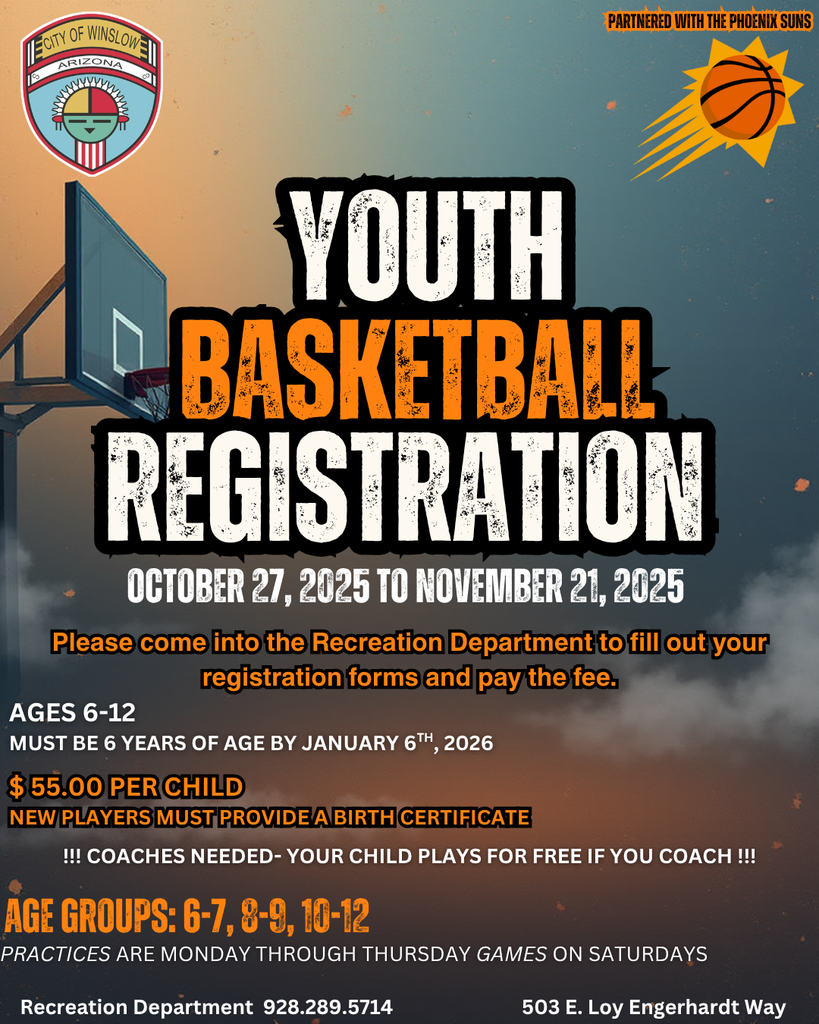 youth basketball registration is going on now through november 21st