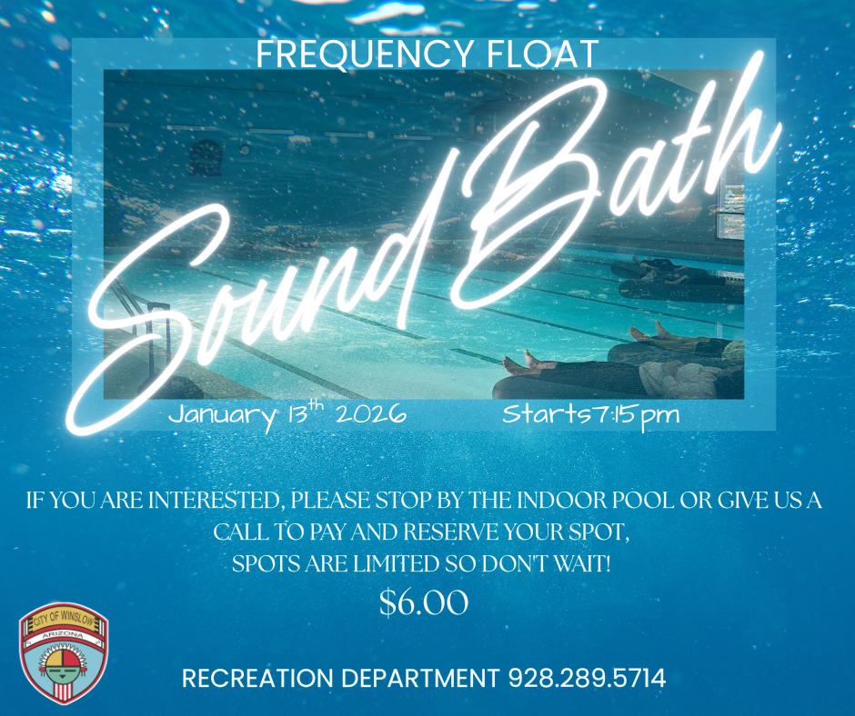 frequency float january 13th at 715pm at the indoor pool. $6 only!  come sign out before it is too late! 