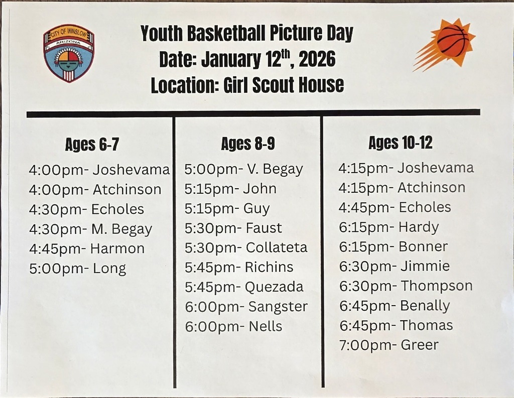 youth basketball picture day, today, at the girl scout house 