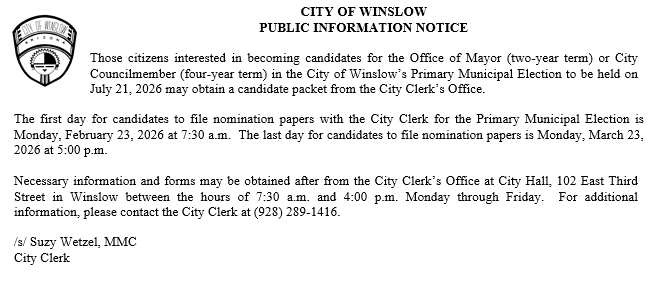 Primary Election Candidate Packet Information