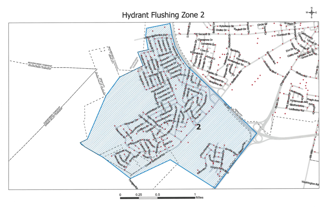 Hydrant Flushing Zone 2 Map