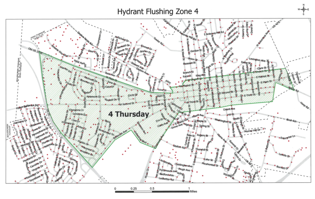 Hydrant Flushing Zone 4 Map