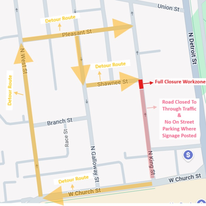 Construction Zone Map