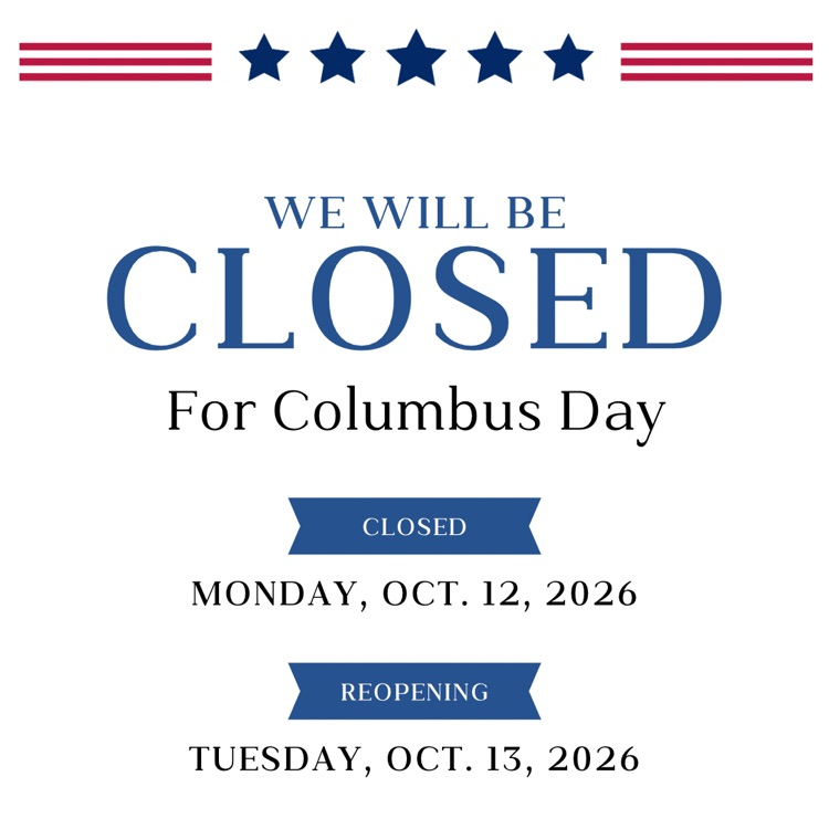 Columbus Day Closure