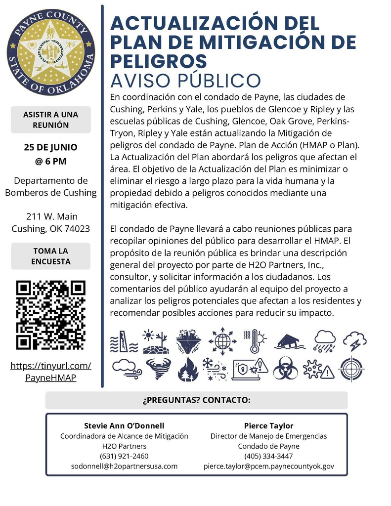 Payne County Hazard Mitigation Meeting Notice