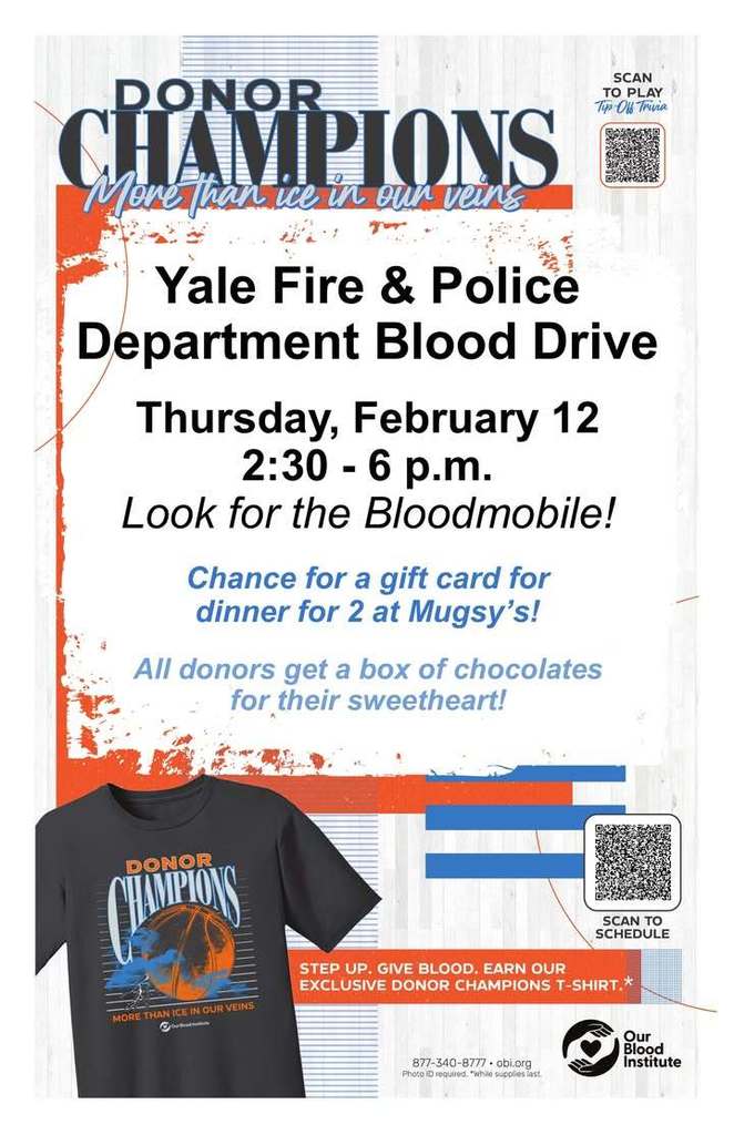 Blood Drive this Thursday, February 12th!