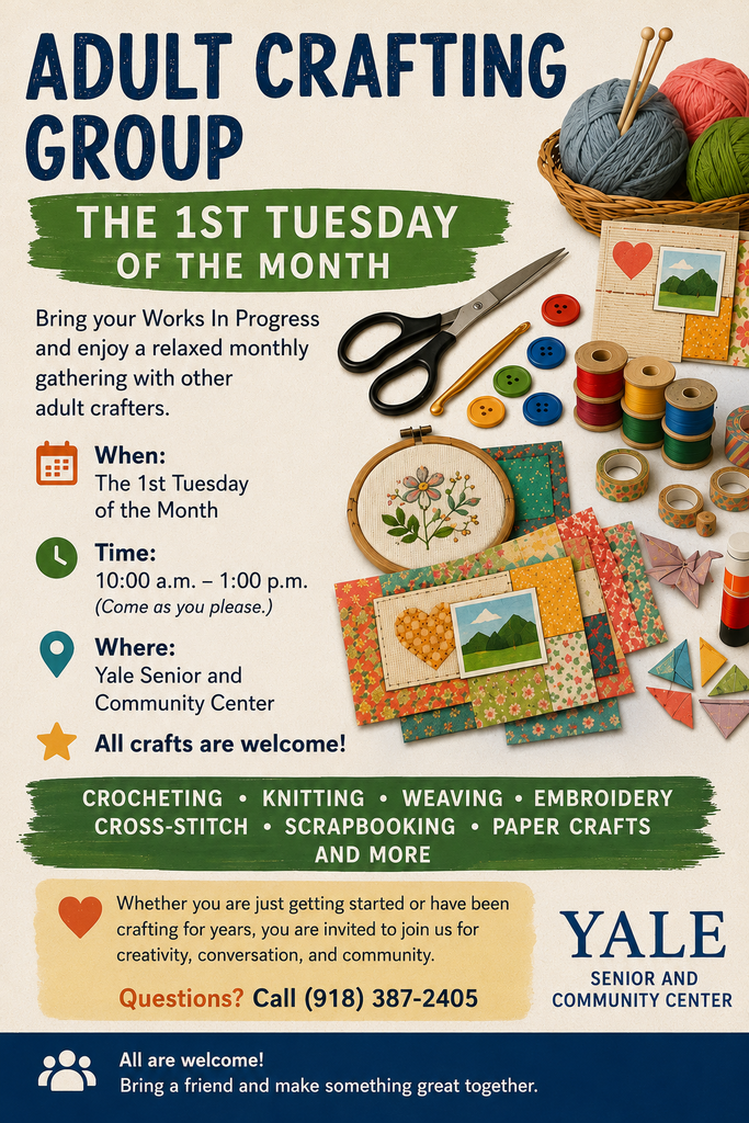 Monthly Adult Crafting Group