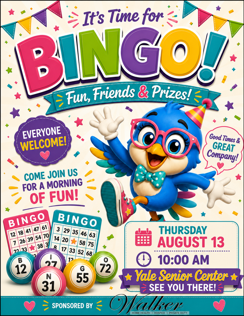 Bingo sponsored by Walker Home Health 08/13/26