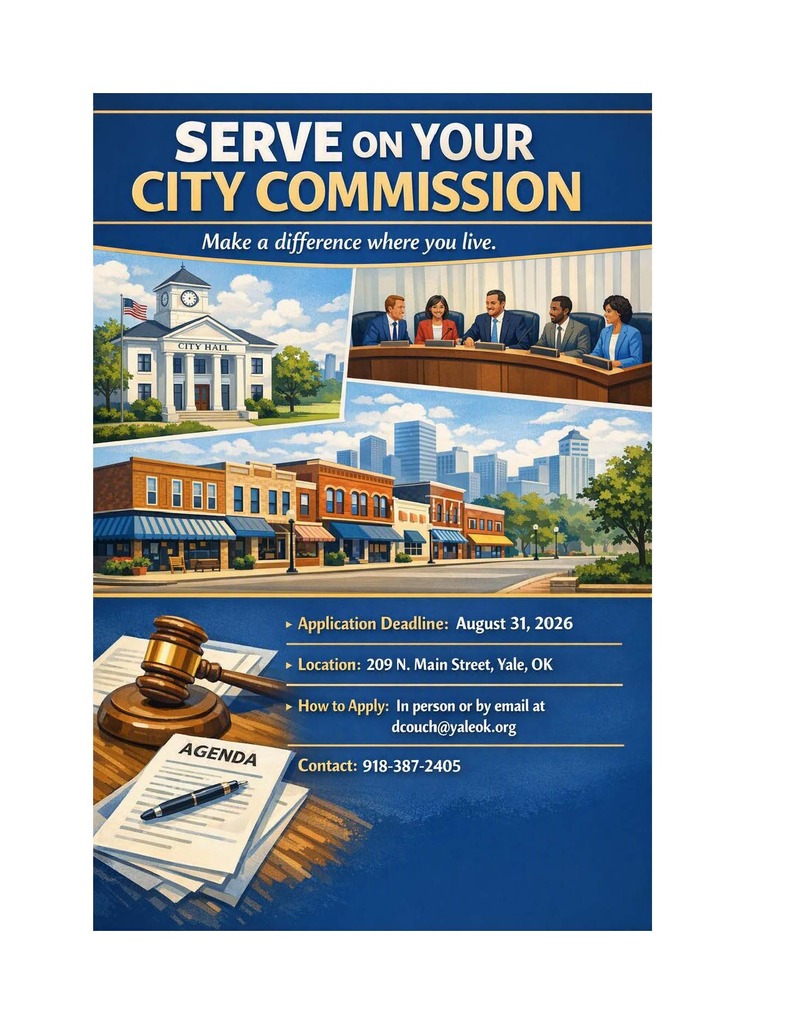 Serve on your City Commission!!