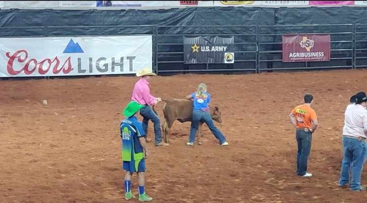 Audrey Calf Catching 