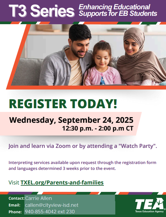 For more information, visit TXEL.org/Parents-and-families 