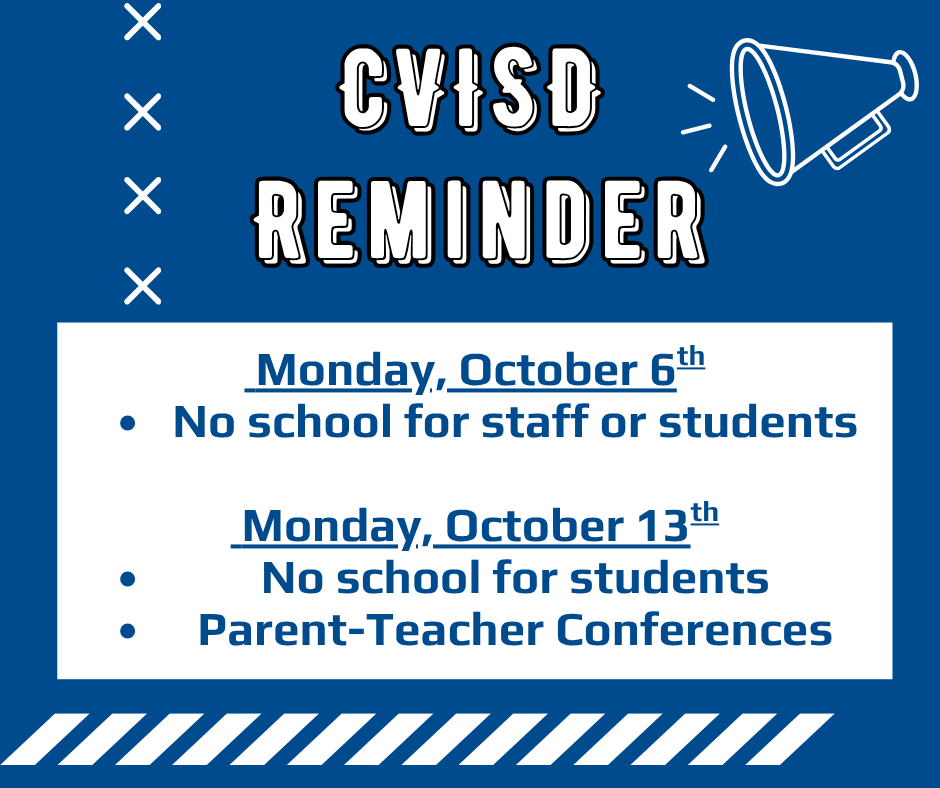There is no school on Monay, October 6th for staff or students
