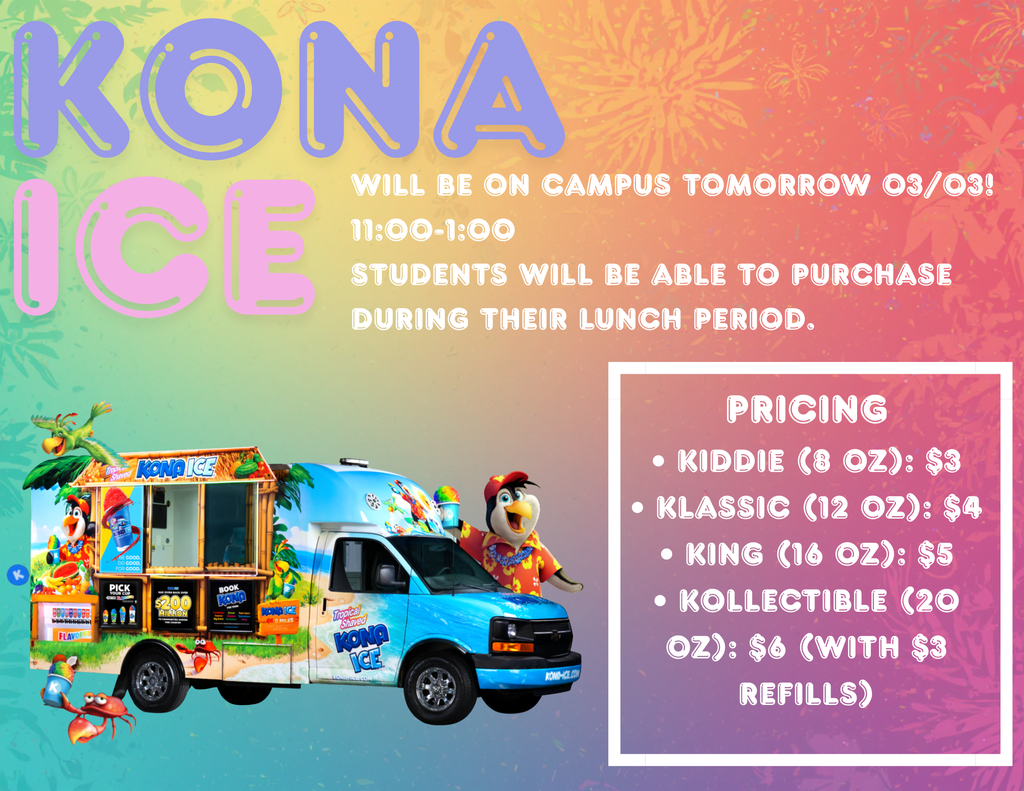 Kona Ice on campus