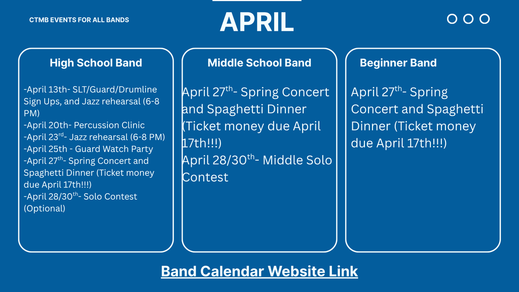 April Dates