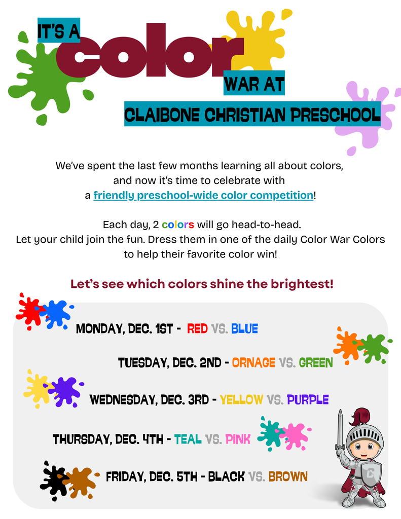 Color War Flyer