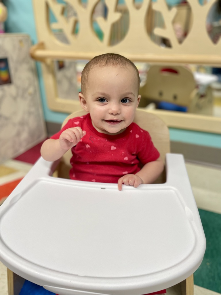 baby girl in highchair 