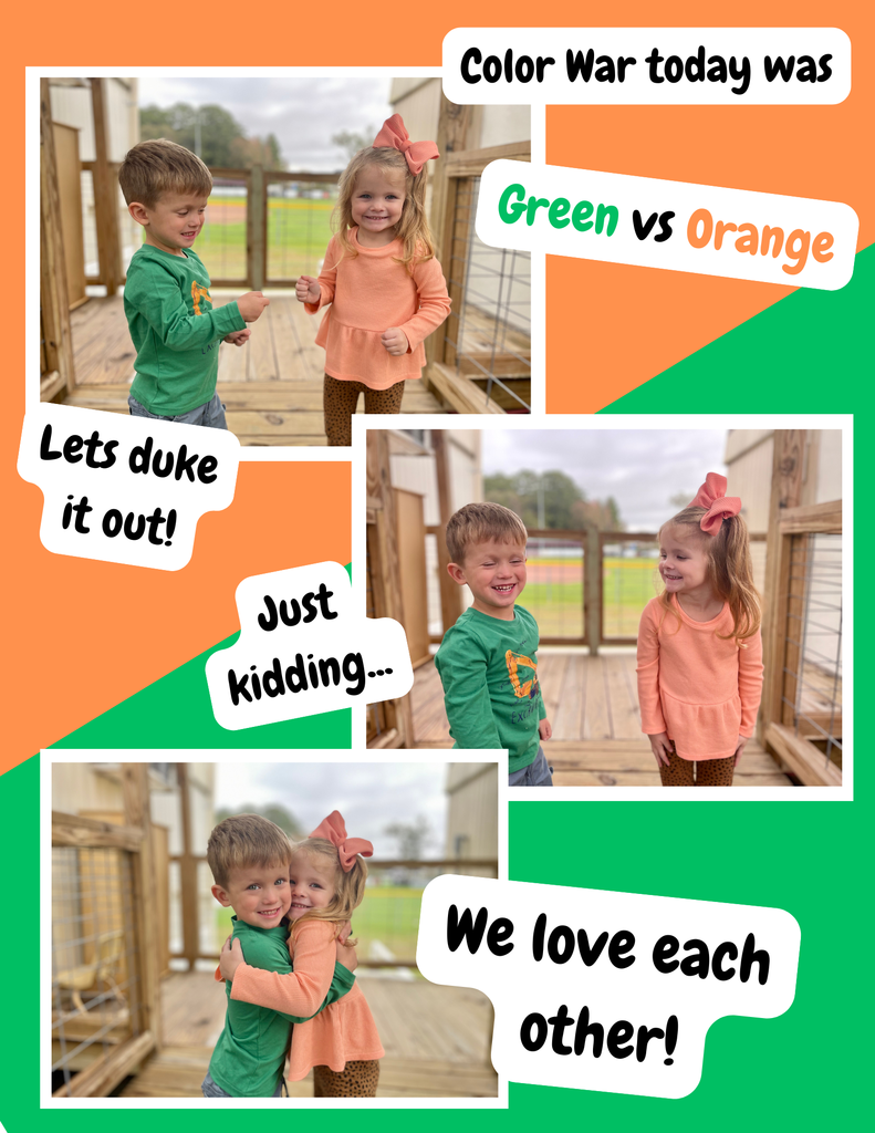Green and Orange flyer