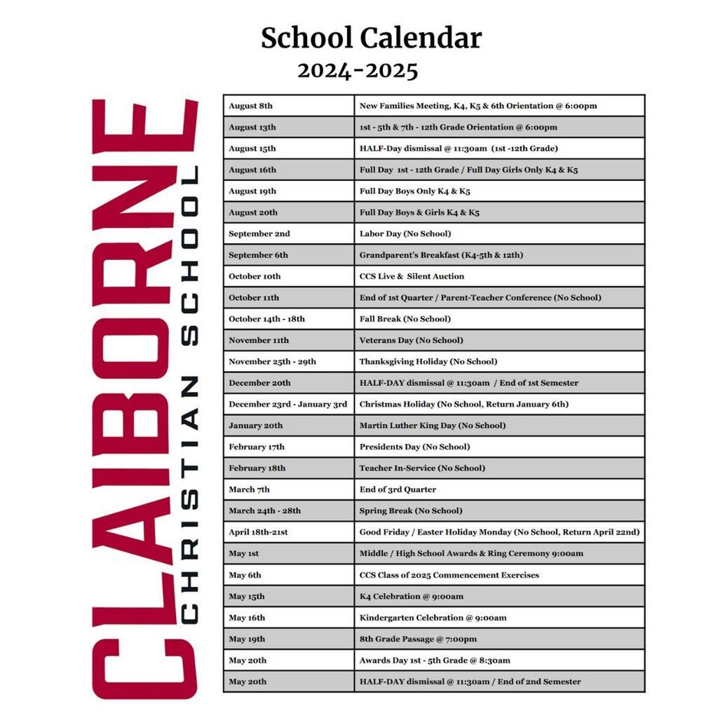 School Calendar