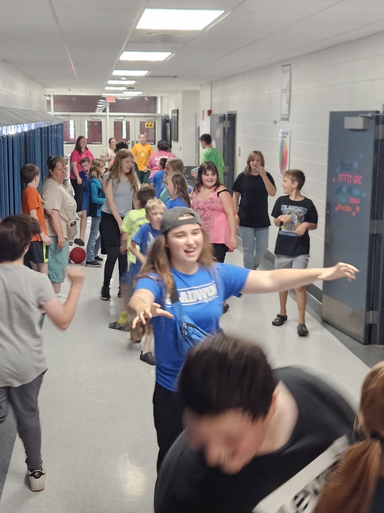 Nothing like a little zombies in the hallway at Gladwin Jr. high summer sparks program.