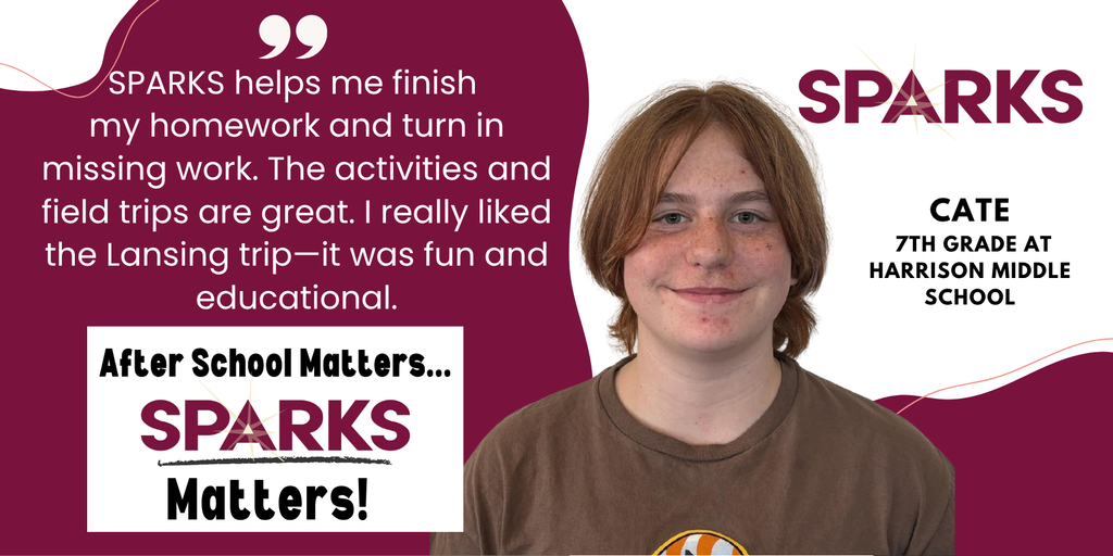 Harrison Middle School Student and SPARKS participant - Cate