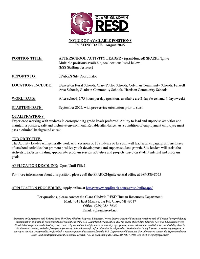 Job Postings for SPARKS