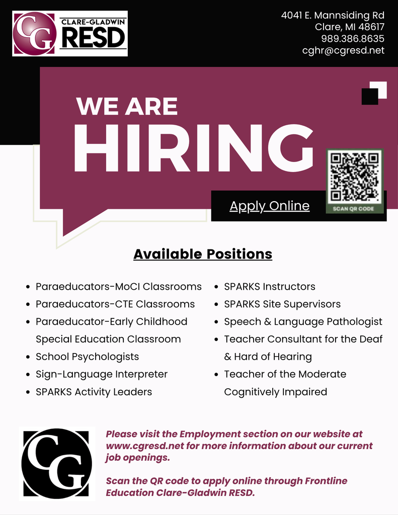 Available Positions 10.21.2025