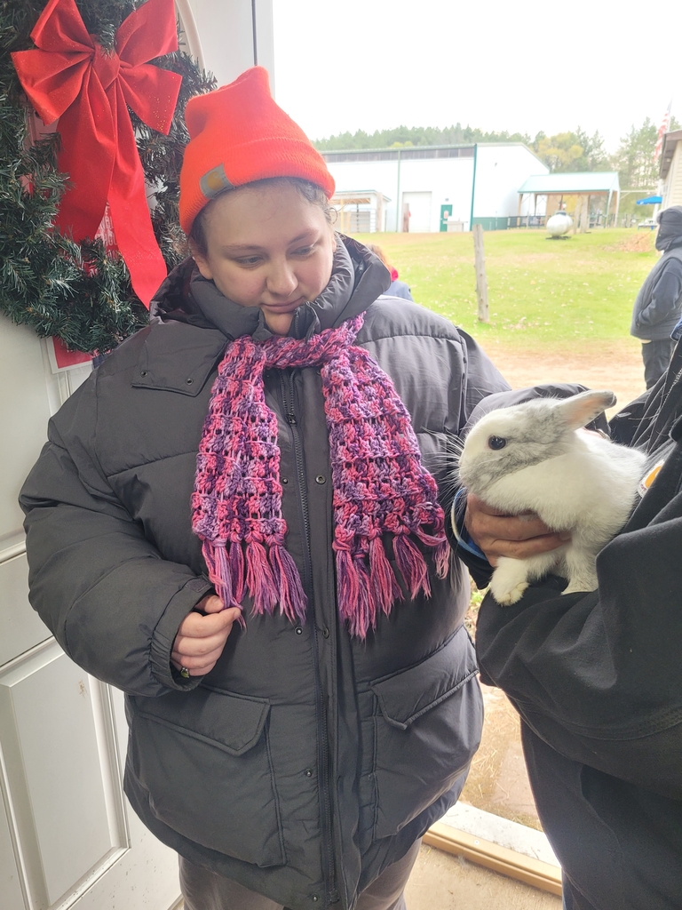 Visiting the bunny hut!