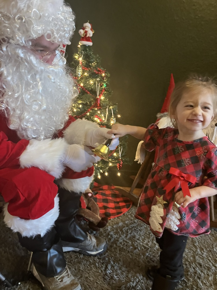 visiting with Santa