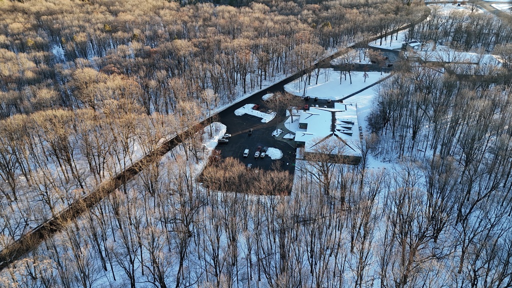 The CGRESD admin building from above