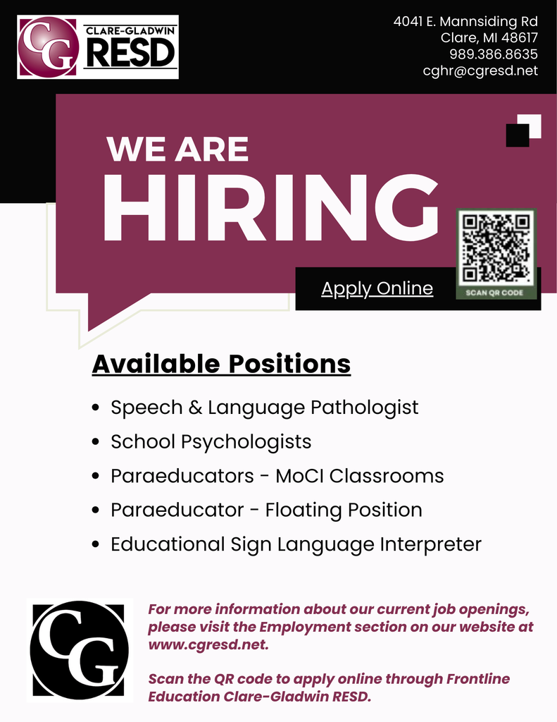 Available Positions 1.16.2026