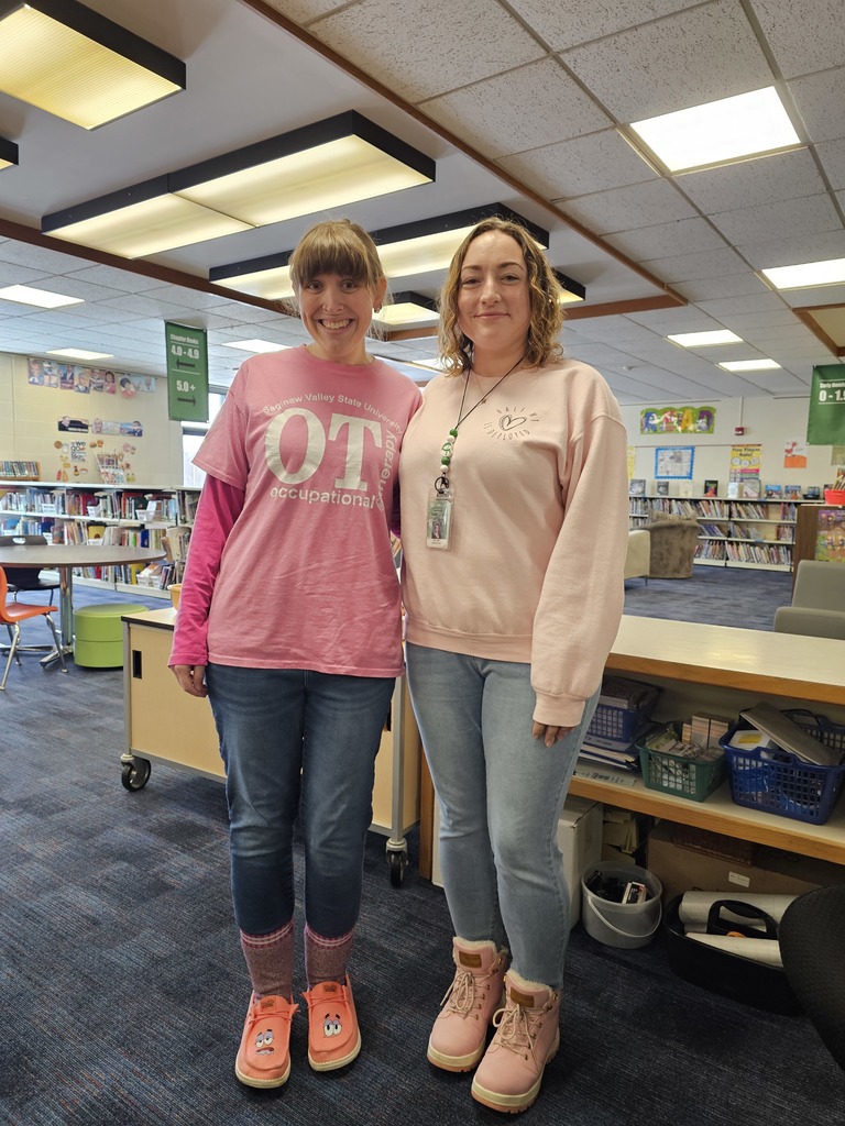 Anti-Bullying Day - Chantelle McLean (Occupational Therapist), and Amber Hart (Librarian), at Clare Primary.