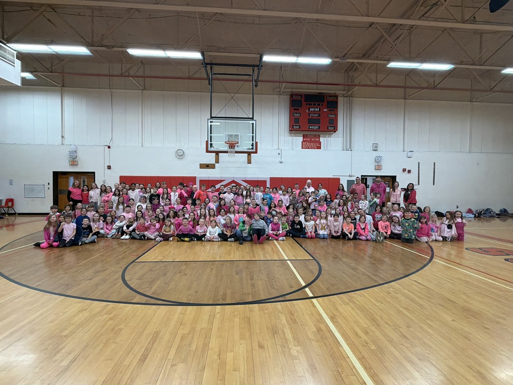 Beaverton Elementary School students wore pink for Pink Shirt Day to support kindness and stand against bullying.