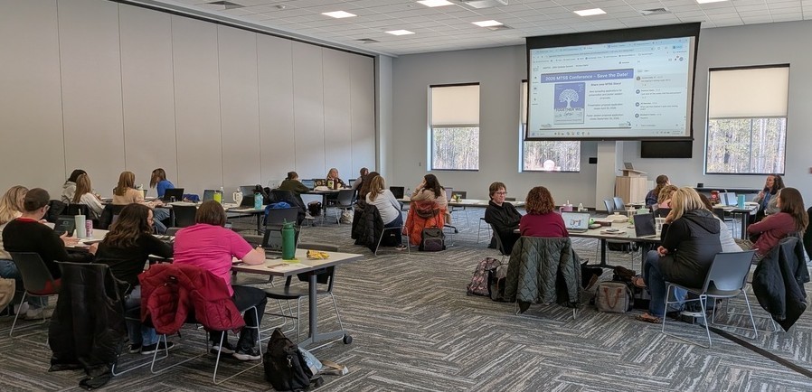 Clare, Gladwin and Midland county staff members  attend 2026 Dyslexia Summit watch party.