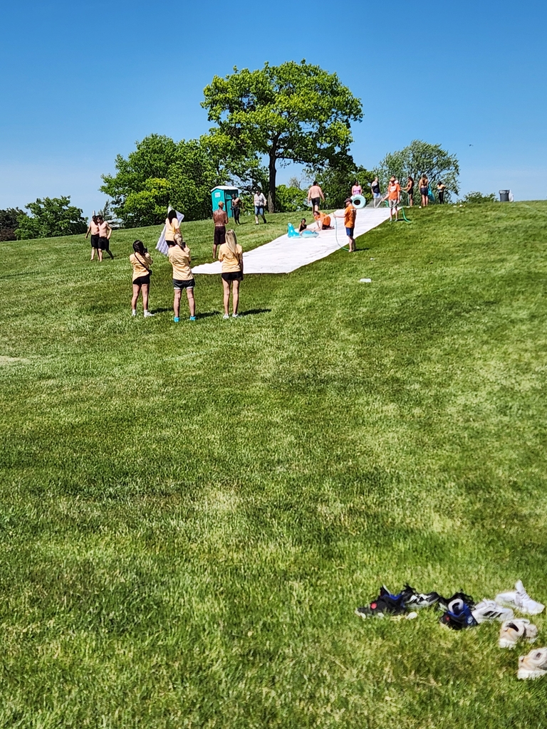 waterslide to cool off.