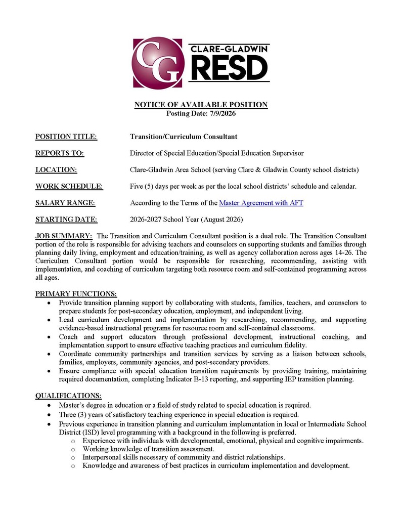 Job Posting
