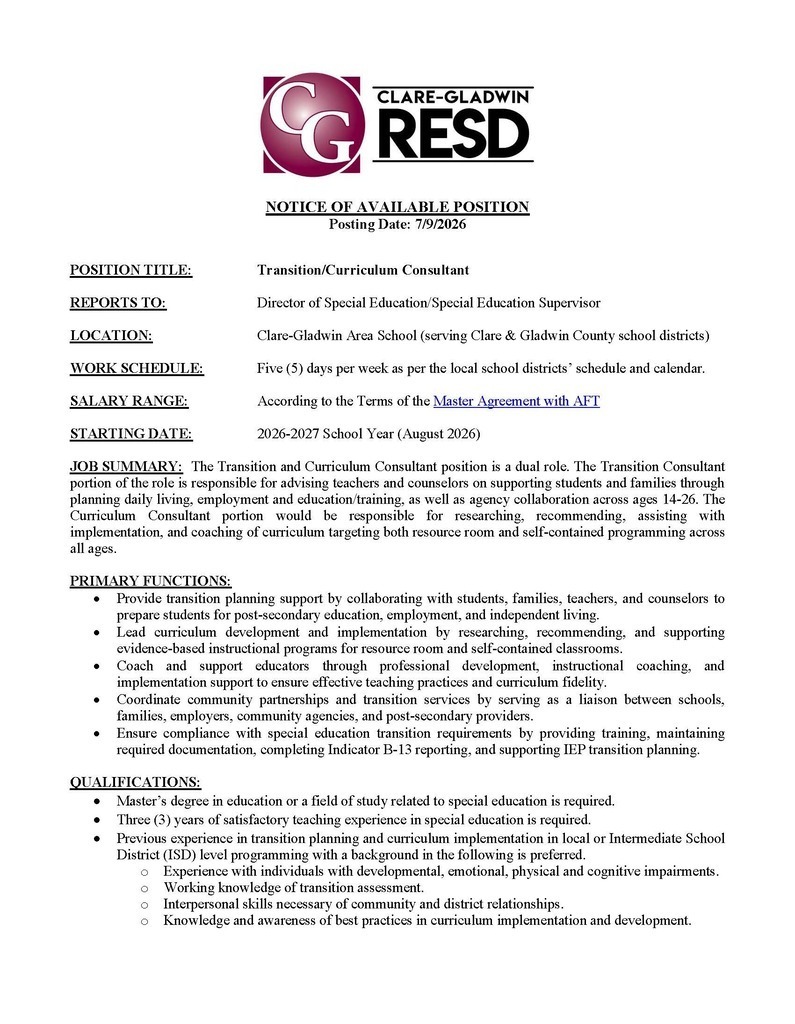 Job Posting