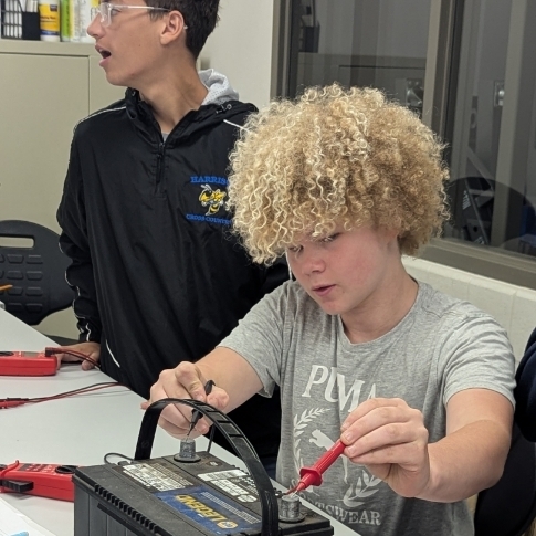 learning to use a multimeter with a car battery