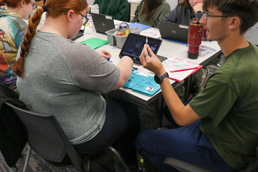 Students working together on a project